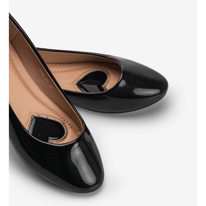 Crne lakirane indijske balerine crna 1