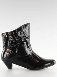 Čizme s lukom 5196-3V crno-lakirane crna 1