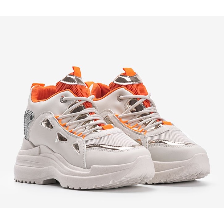 Felicijine bijele i bež tenisice sa zmijom bijela 1