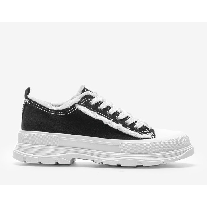 Crne tenisice na debelom potplatu Makenna crna 1