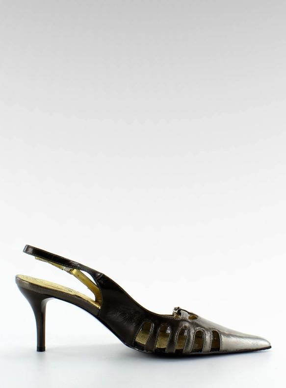 Visoke potpetice s otvorenom petom 39555-41V crne crna 2