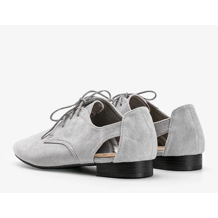 Sive sjajne cipele Dorothy s niskim izrezom siva 1