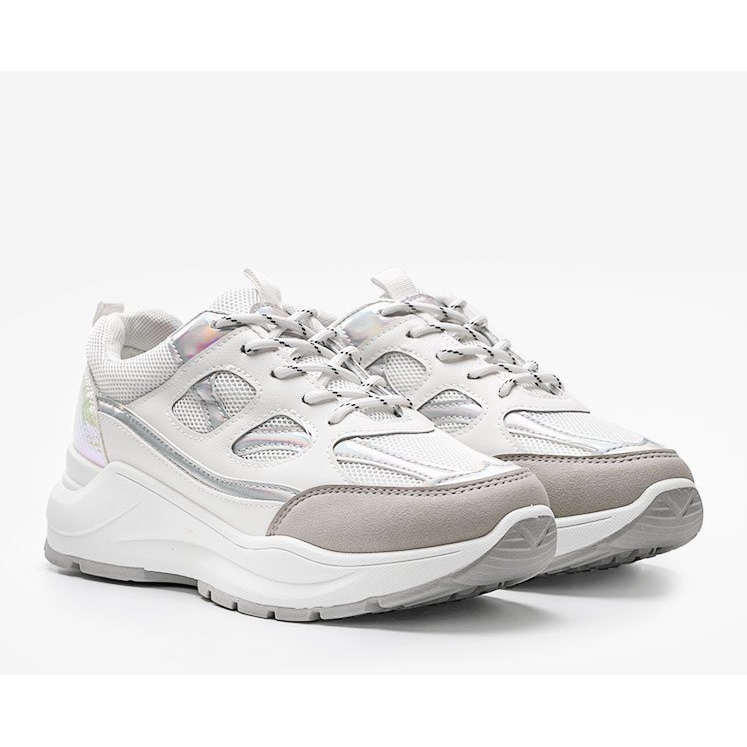 Bijele tenisice na debelom đonu Aliza bijela 1