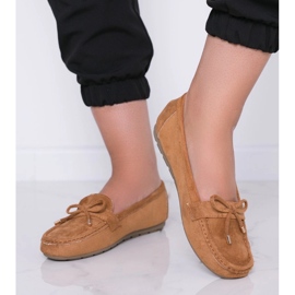 Smeđe mokasine s mašnom Deonte smeđa 1