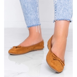 Smeđe balerinke s mašnom Angelina smeđa 1