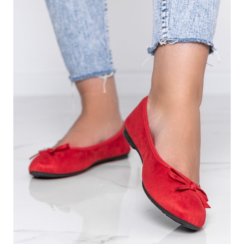 Crvene balerine s mašnom Angelina crvena 2