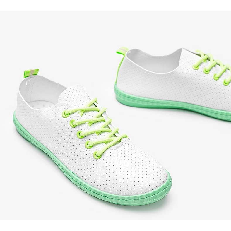 Dopustite mi bijele ažurne tenisice bijela 1