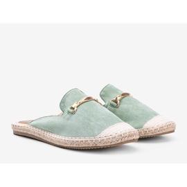 Ženske svjetske zelene papuče s kopčom zelena 1