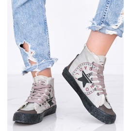 BM Nadi ženske sive tenisice do gležnja siva 1