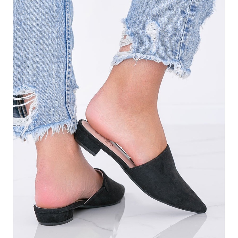 Crne sandale s visokim potpeticama iz Santiaga crna 1