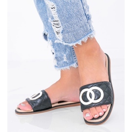 Crne ženske Ypsy papuče crno 1