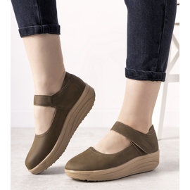 Smeđe cipele na debelom potplatu Lumen smeđa 1