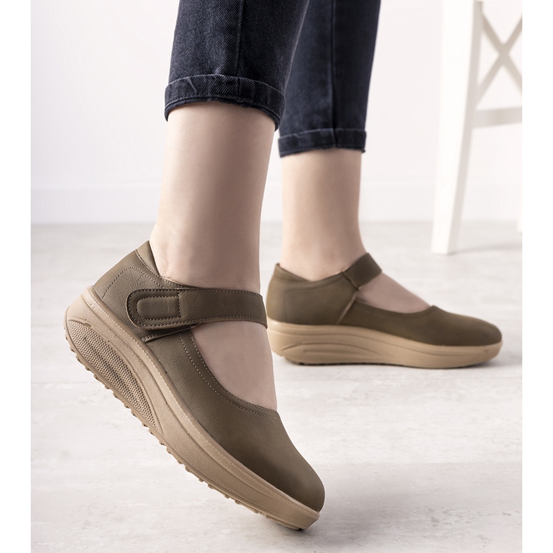 Smeđe cipele na debelom potplatu Lumen smeđa 2