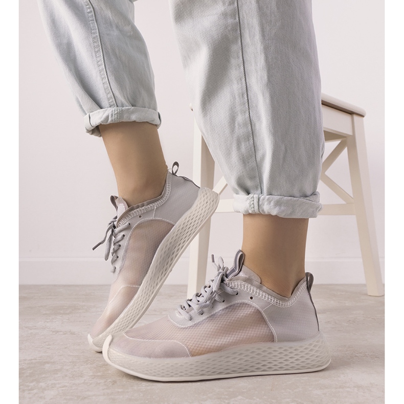 Alicante sive prozirne sportske tenisice siva 2