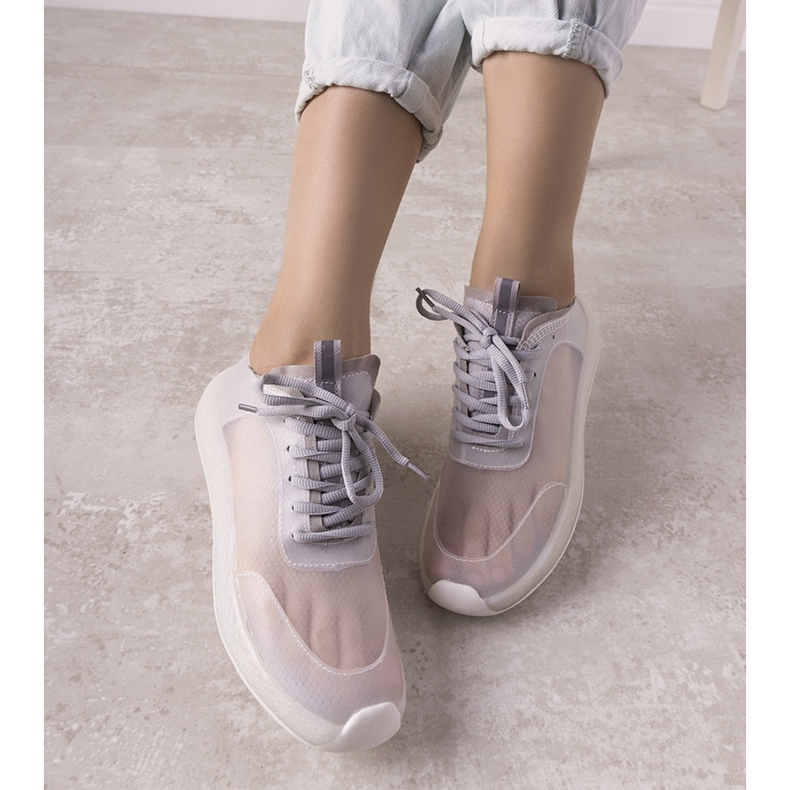 Alicante sive prozirne sportske tenisice siva 1