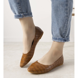 BM Balerine s devama u uzorku krokodilske kože Camilia smeđa 1