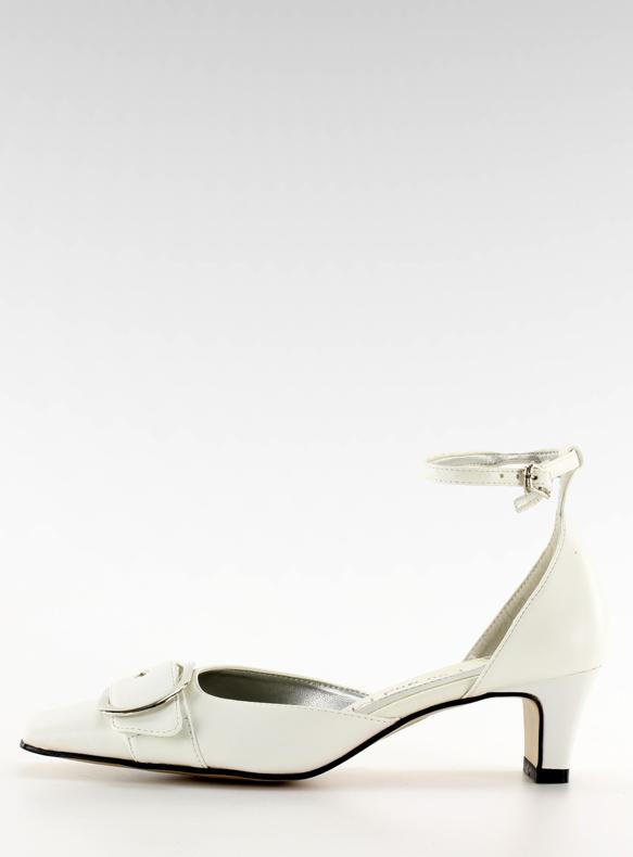 Crpke s kopčom 39696-1 bijele smeđa 1