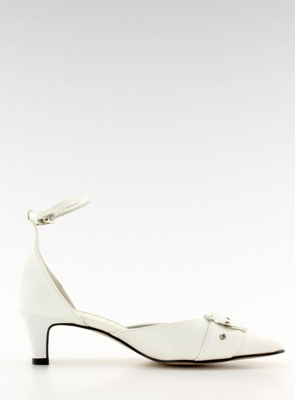 Crpke s kopčom 39696-1 bijele smeđa 2