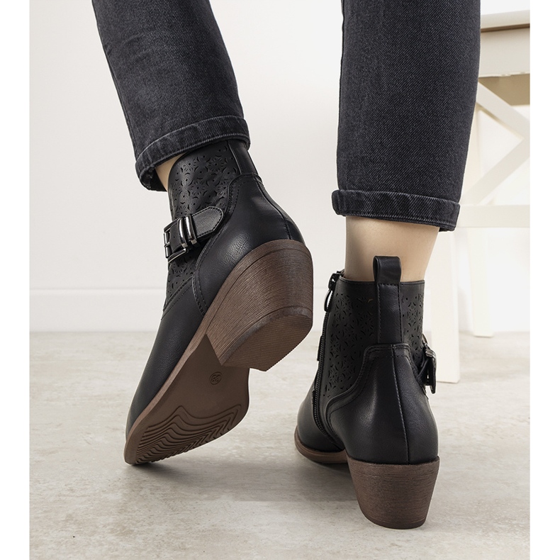 Crne čizme Jodhpur s Monroy kopčom crna 1