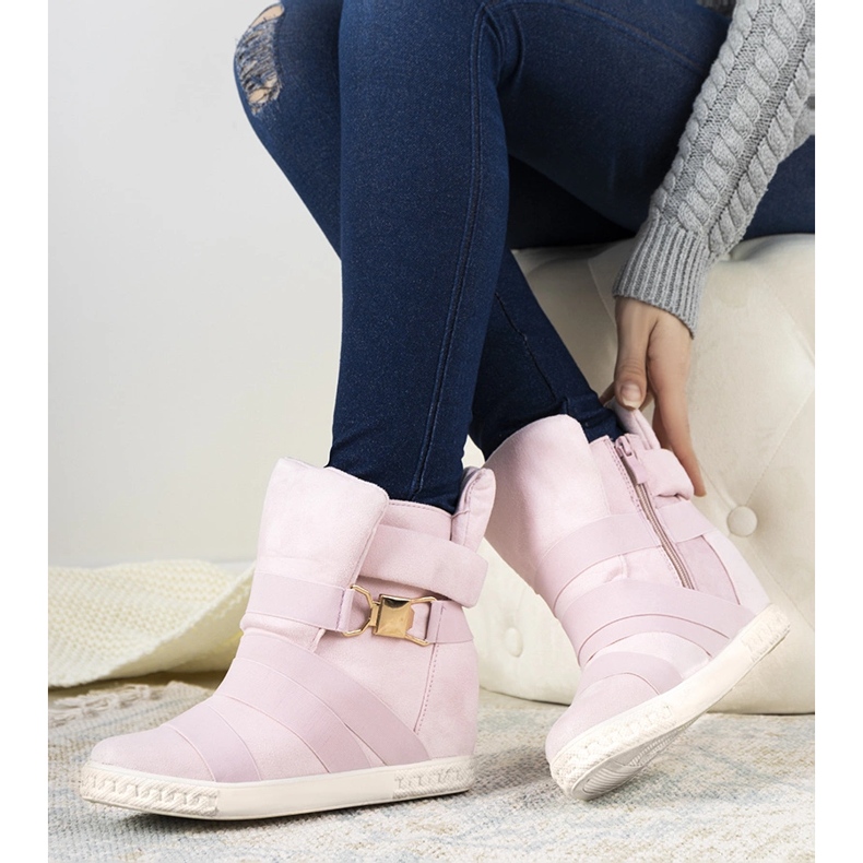 Tenisice ružičaste boje na klin ružičasta 1