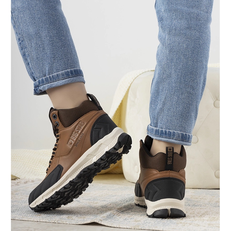 Smeđe treking cipele Big Star Ivanna smeđa 1