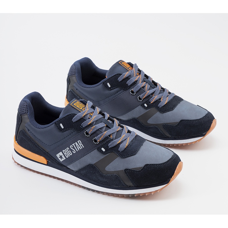 Muške sportske cipele Big Star mornarsko plave boje Acosta plava 1