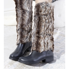 Crne kišne čizme s Melgar krznom crno 1