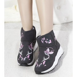 BM Sive čizme za snijeg sa Jamil vezom siva 1