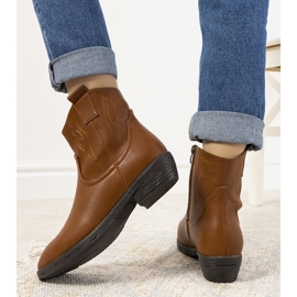 Belda smeđe kaubojske čizme smeđa 2