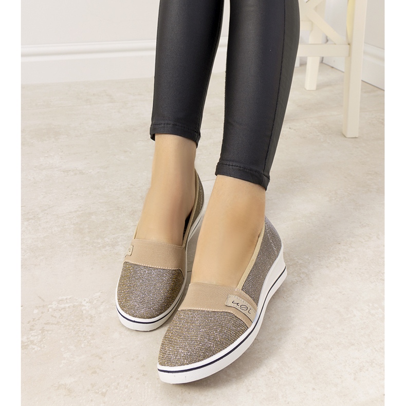 Golden Burris tenisice na klin zlatna 2