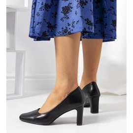 Crne ženske Graves pumpe crna 1