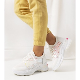 Ružičasto-bijele Bates tenisice bijela ružičasta 1