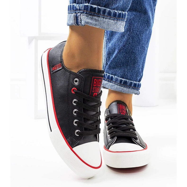 Ženske crne tenisice Big Star JJ274129 crna 1