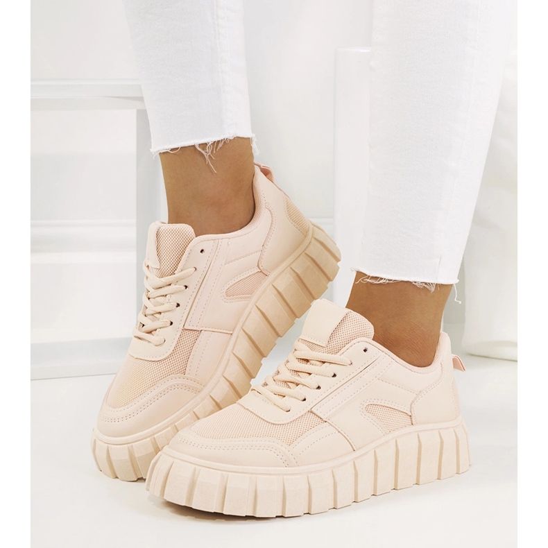 Ružičaste tenisice na visokom Morico potplatu ružičasta 2