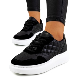 Crne tenisice na Gasperi platformi crno 1