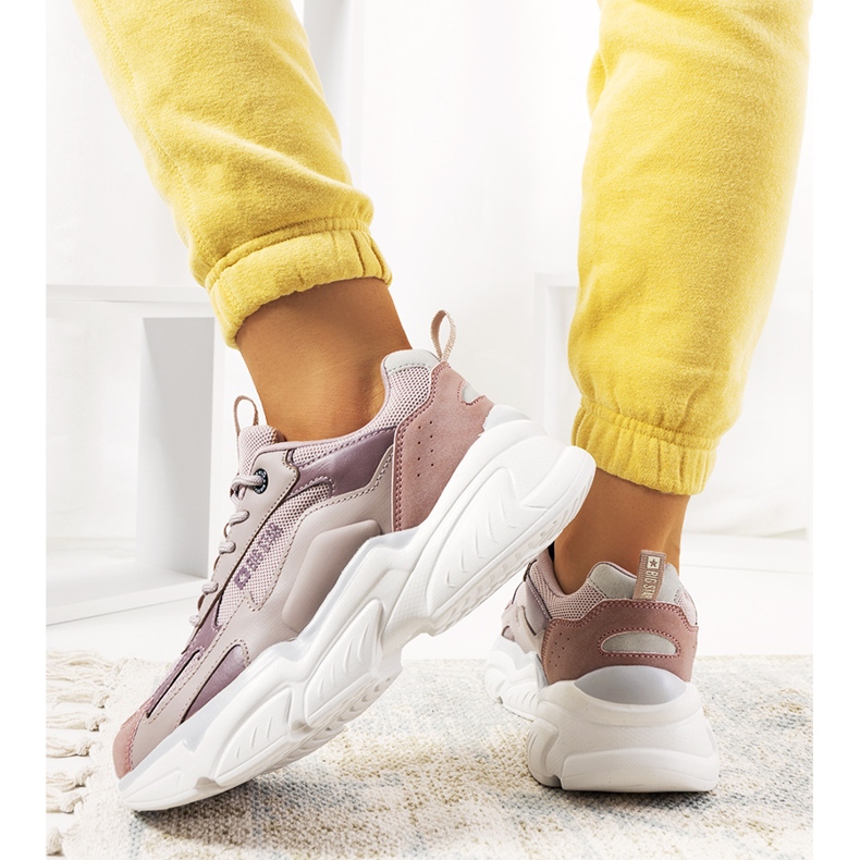 Ljubičaste tenisice Big Star HH274258 ljubičasta ružičasta 1