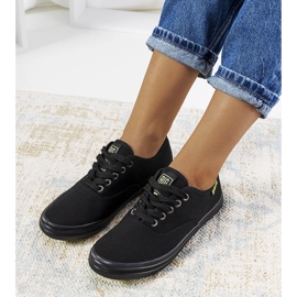 Ženske crne tenisice Big Star JJ274261 crno 1