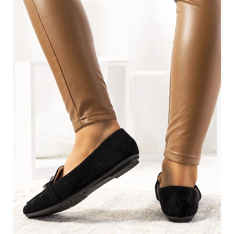 Crne mokasinke s četvrtastim vrhom od Hattie crno 1