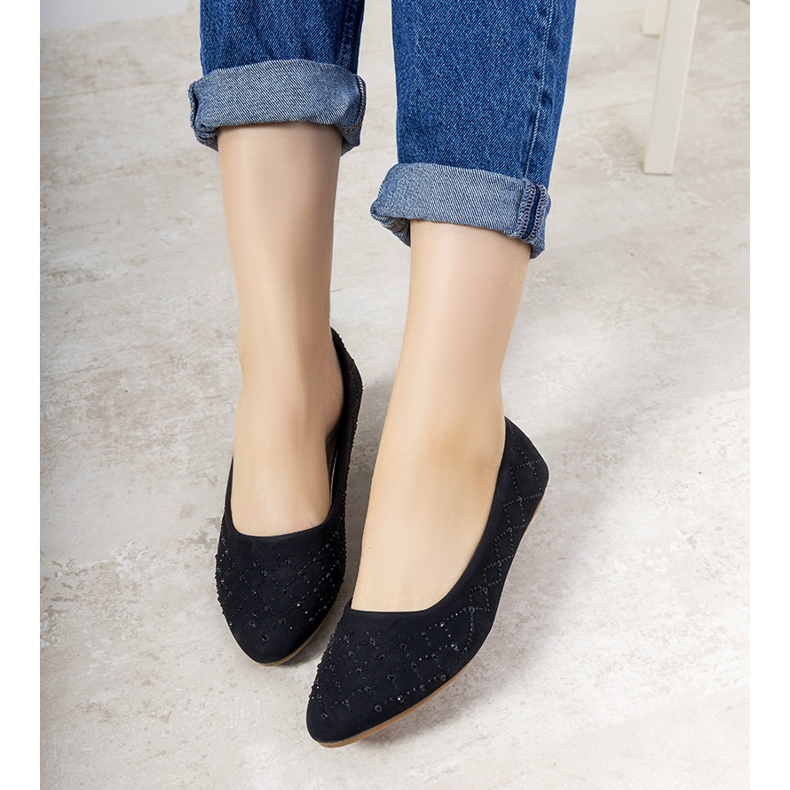 Kaila ženske crne balerinke crno 1