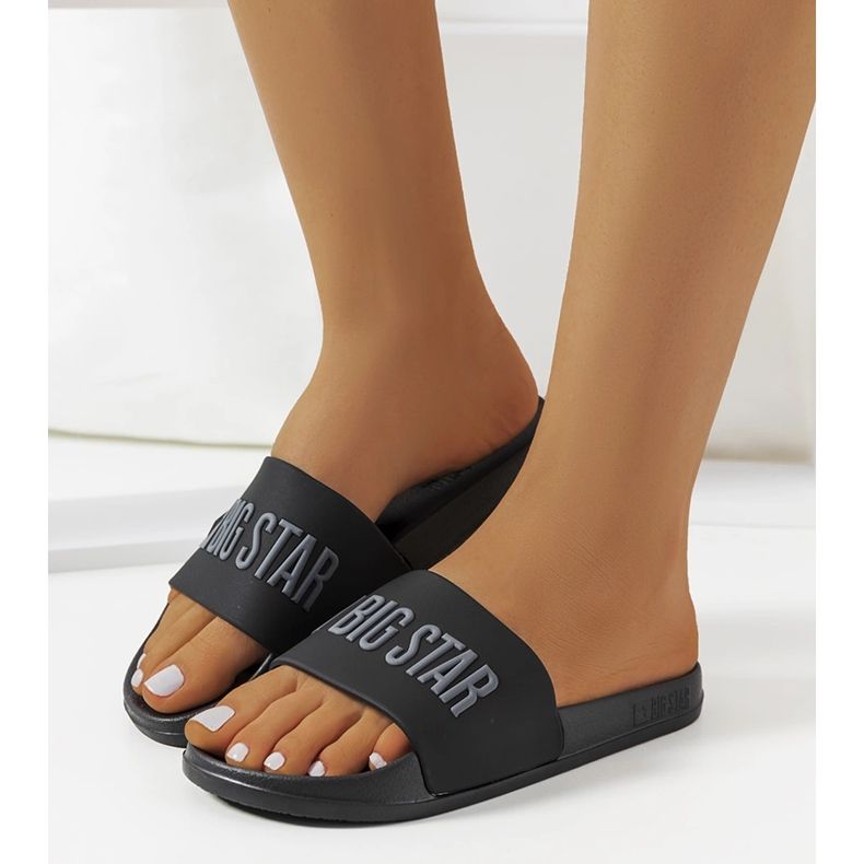 Crne ženske papuče Big Star FF274A200 906 crna 1