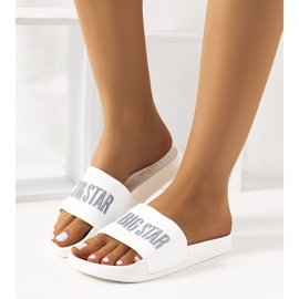 Bijele ženske papuče Big Star FF274A199 101 bijela 1