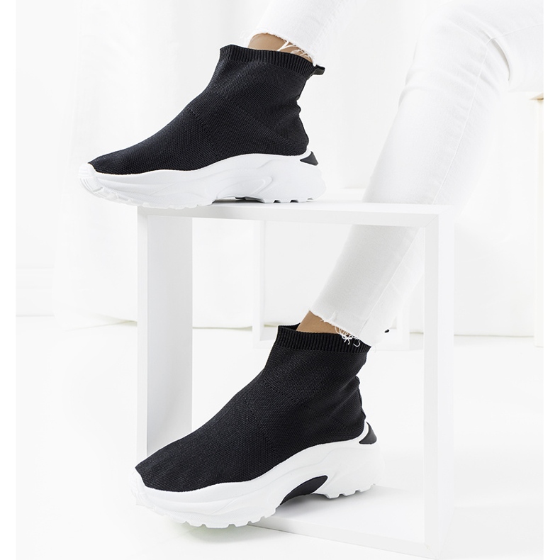 Crne visoke tenisice crna 1