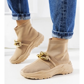 Smeđe visoke tenisice smeđa 1