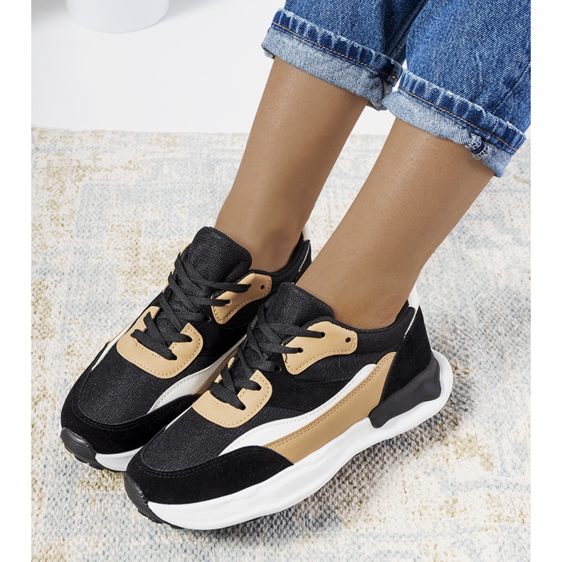 Crne Pagnotto ženske tenisice bež crno 1