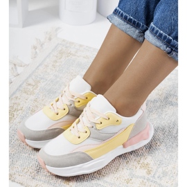 Žute ženske tenisice Pagnotto ružičasta 1