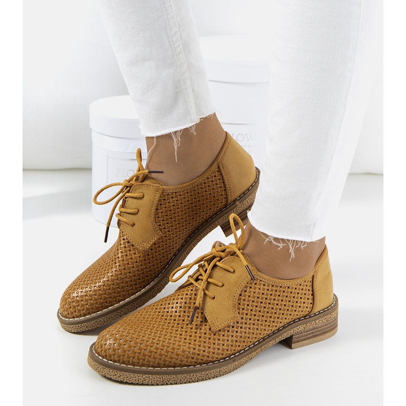 Ortensia smeđe ažurne oxford cipele smeđa 1