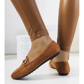 Smeđe ženske loaferice od Leile smeđa 1