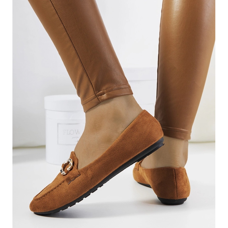 Smeđe ženske loaferice od Leile smeđa 1