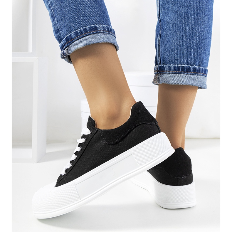 Crne tenisice na platformi Venancia crna 1