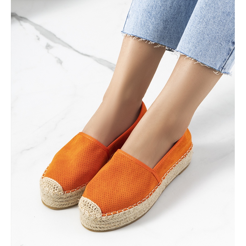 Orange Capelle ažurne espadrile narančasta 1